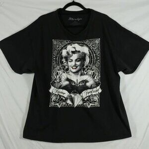 Marilyn T-Shirt Men's Brown Marilyn Monroe Graphic 100% Cotton Tee Size 2XL